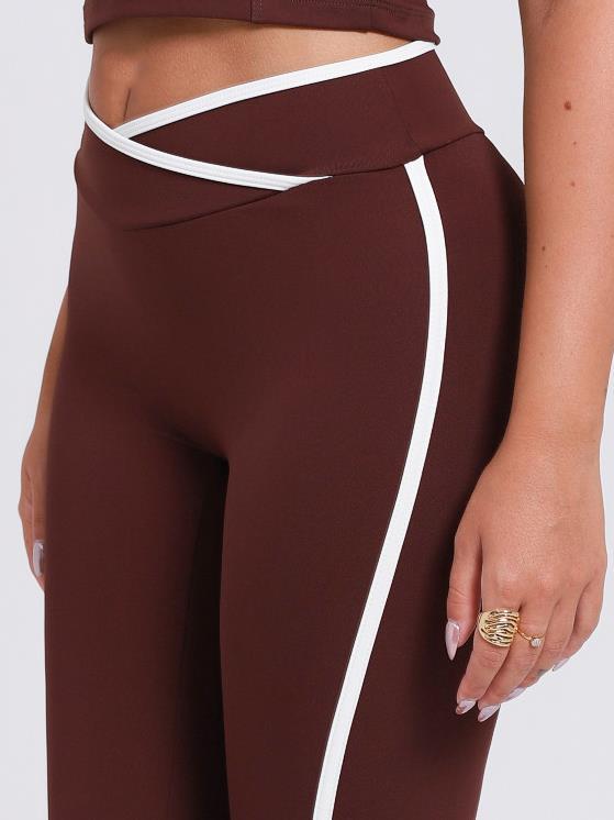 LEGGING CONTRAST ESPRESSO COM OFF