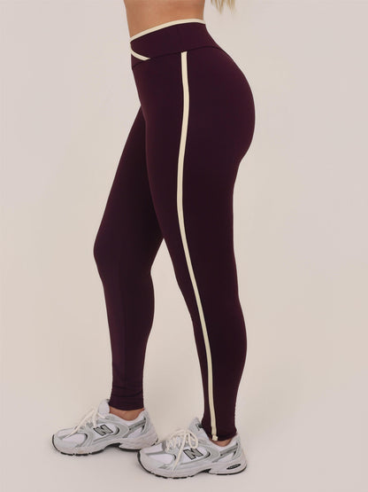 LEGGING CONTRAST WINE COM BAUNILHA