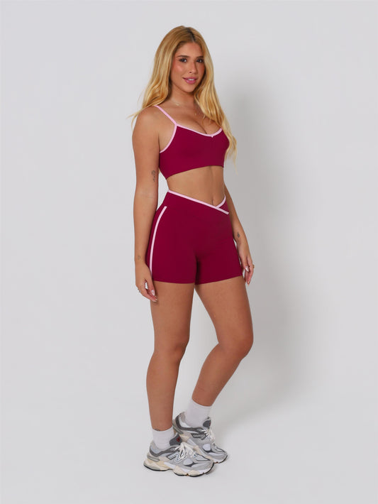 SHORT CONTRAST VALENTINO COM ROSA