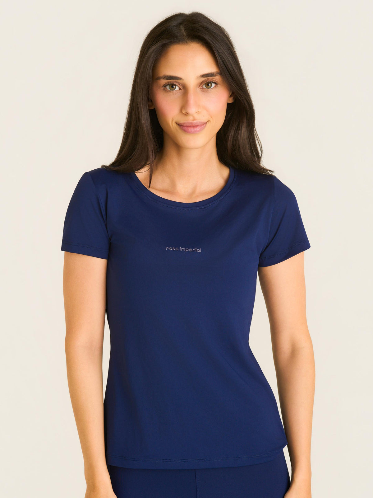 T-SHIRT ALONGADO BASIC AZUL MARINHO