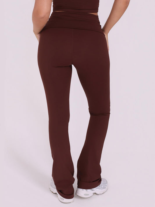CALÇA FLARE FOLD ESPRESSO