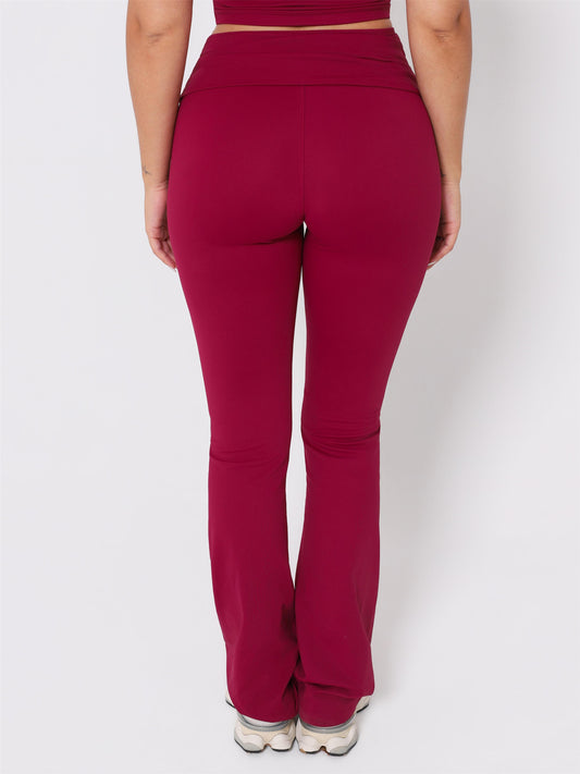 CALÇA FLARE FOLD VALENTINO