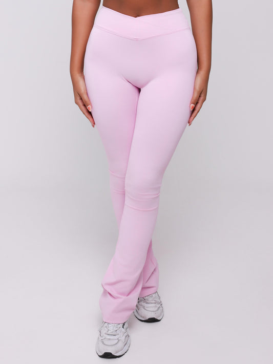 CALÇA FLARE NEW FLEX ROSA BLUSH