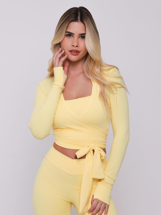 CROPPED LONG SLEEVE AMARELO BUTTER