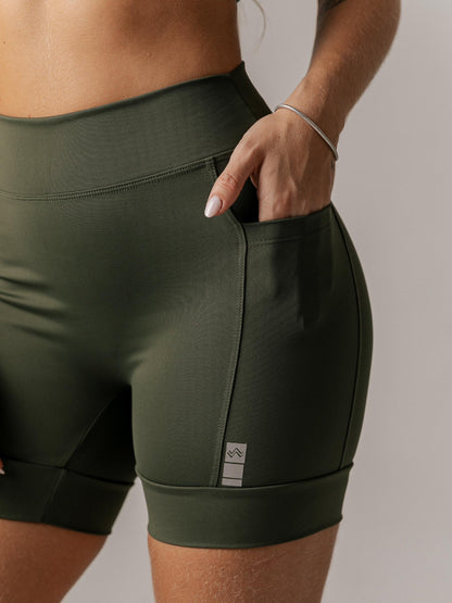 SHORT  PACE BARRADO VERDE MILITAR