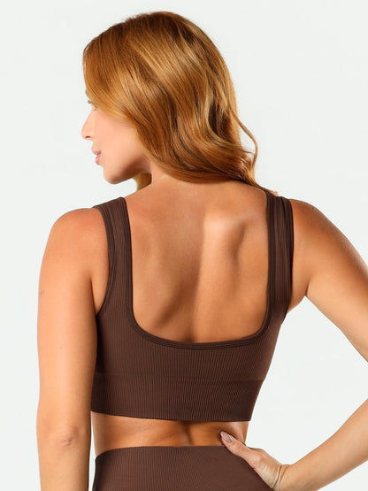 TOP SEAMLESS ESSENTIAL  ESPRESSO