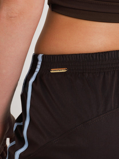 CALÇA TRACK BROWN COM AZUL SKY