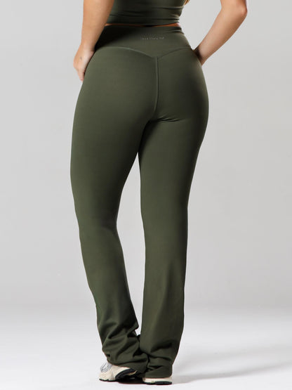 CALÇA FLARE NEW FLEX VERDE MILITAR