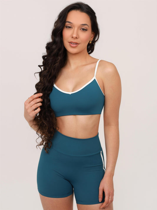 TOP CONTRAST AZUL DEEP COM OFF