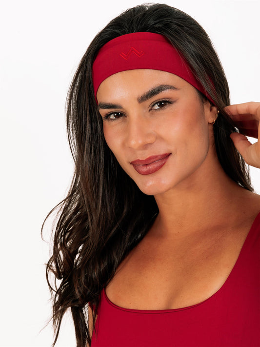 FAIXA DE CABELO BORDADA CHERRY