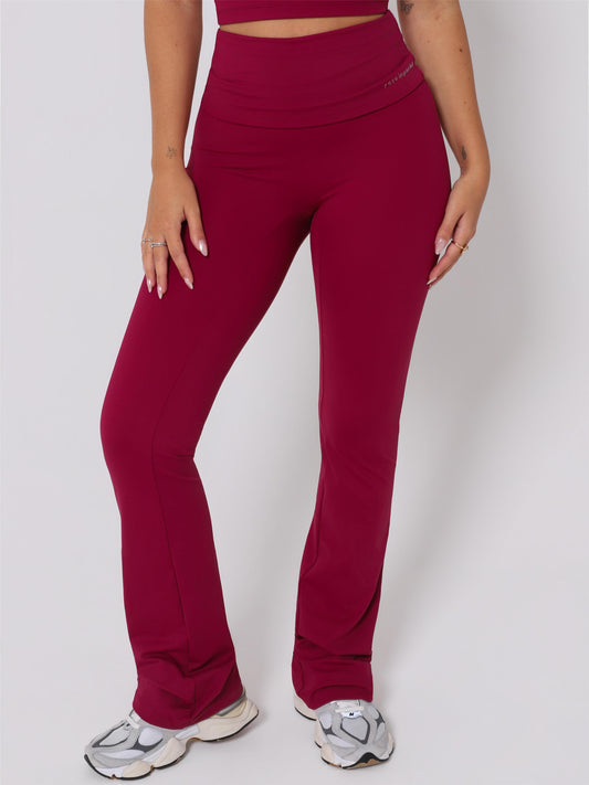 CALÇA FLARE FOLD VALENTINO