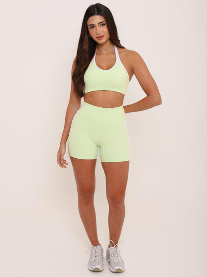 SHORT RETRÔ FRESH MINT COM BRANCO