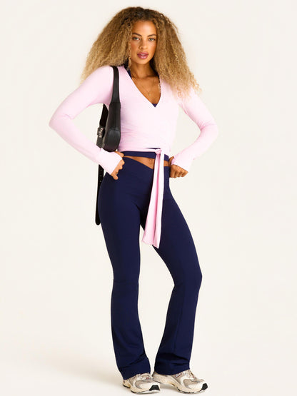 CALÇA FLARE NEW FLEX AZUL MARINHO