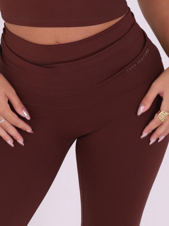 CALÇA FLARE FOLD ESPRESSO