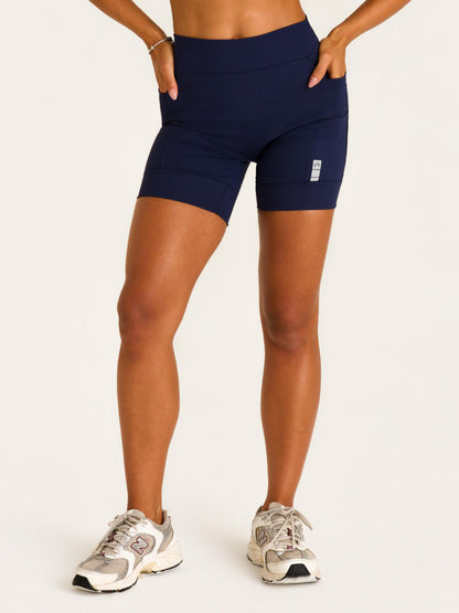 SHORT  PACE BARRADO AZUL MARINHO