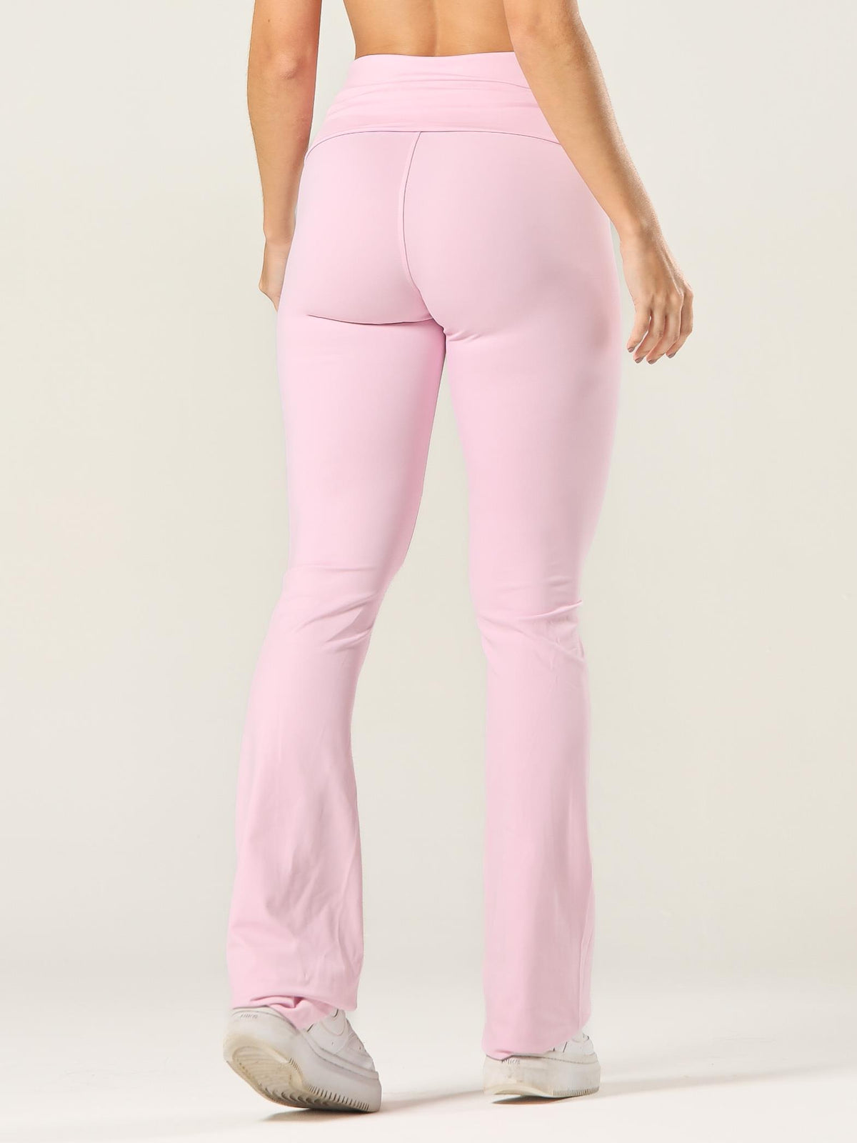 CALÇA FLARE FOLD ROSA BLUSH