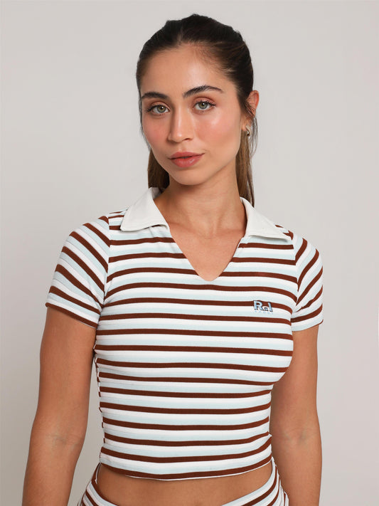 CROPPED POLO CUTE  LISTRADO