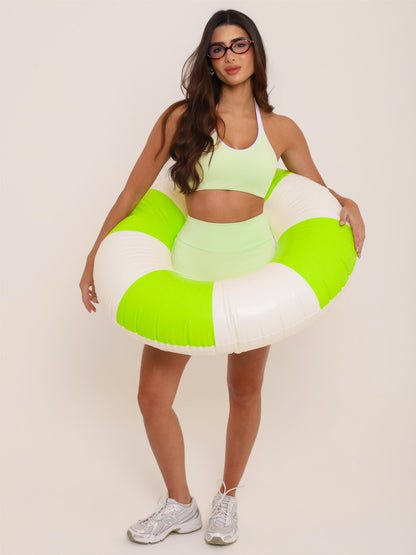 SHORT RETRÔ FRESH MINT COM BRANCO