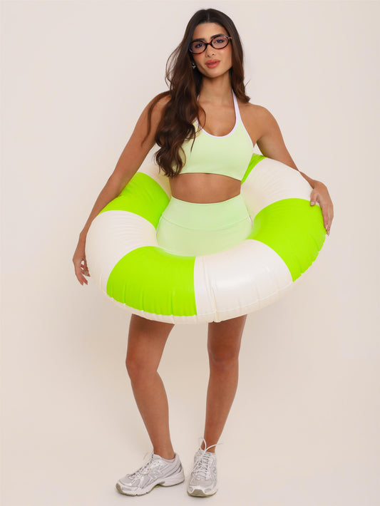 SHORT RETRÔ FRESH MINT COM BRANCO