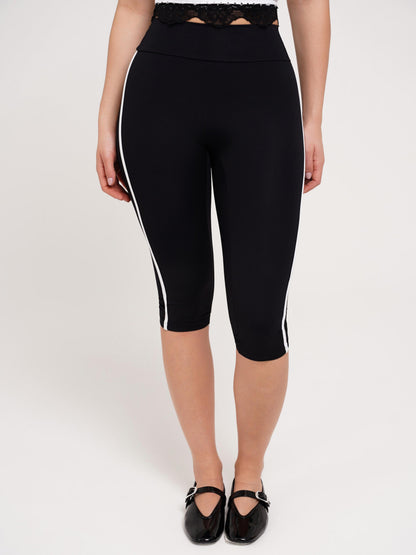 LEGGING CAPRI DUO PRETO COM BRANCO