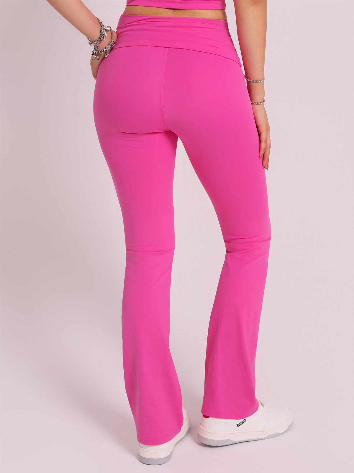 CALÇA FLARE FOLD MILK SHAKE