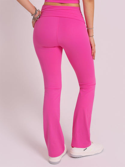CALÇA FLARE FOLD MILK SHAKE
