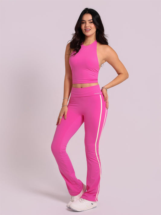 CALÇA FLARE FOLD DUO MILK SHAKE COM BAUNILHA