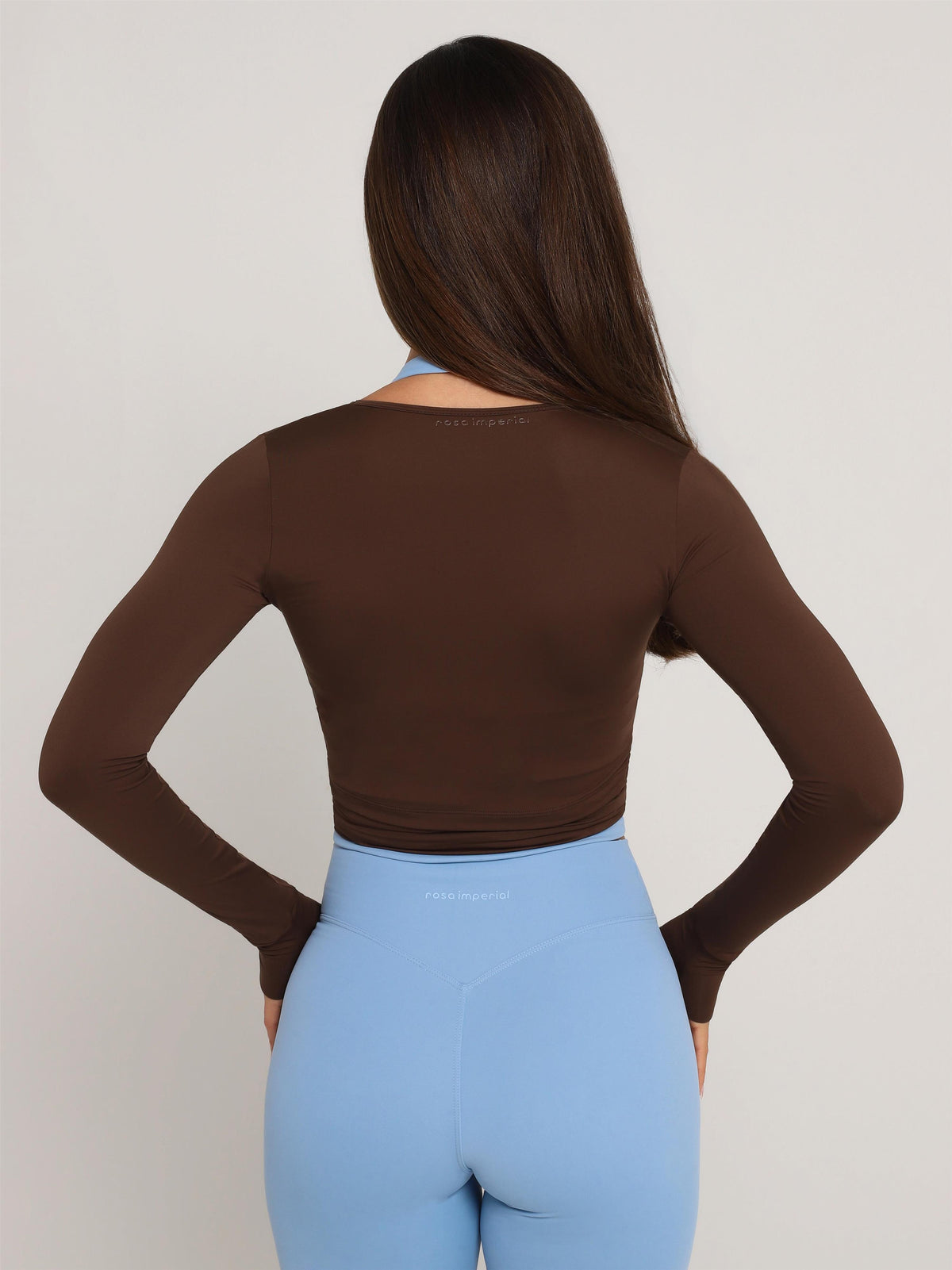 CROPPED LONG SLEEVE BROWN