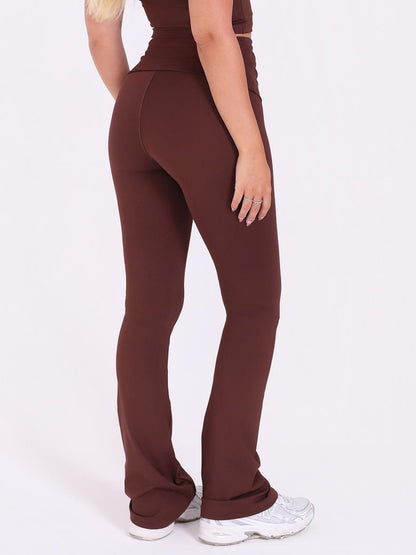 CALÇA FLARE FOLD ESPRESSO