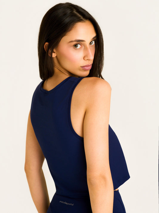 REGATA CROPPED BASIC AZUL MARINHO
